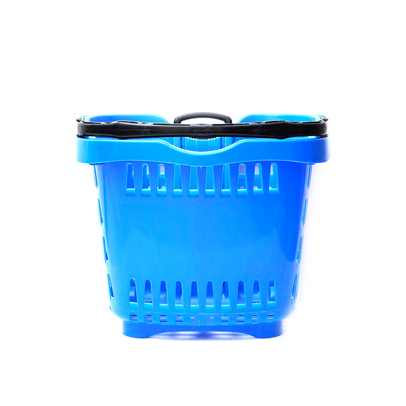XC-B-13. Soporte de plástico para cesta de la compra + compras en el supermercado fáciles de usar, especificaciones fijas de color personalizado de plástico para compras