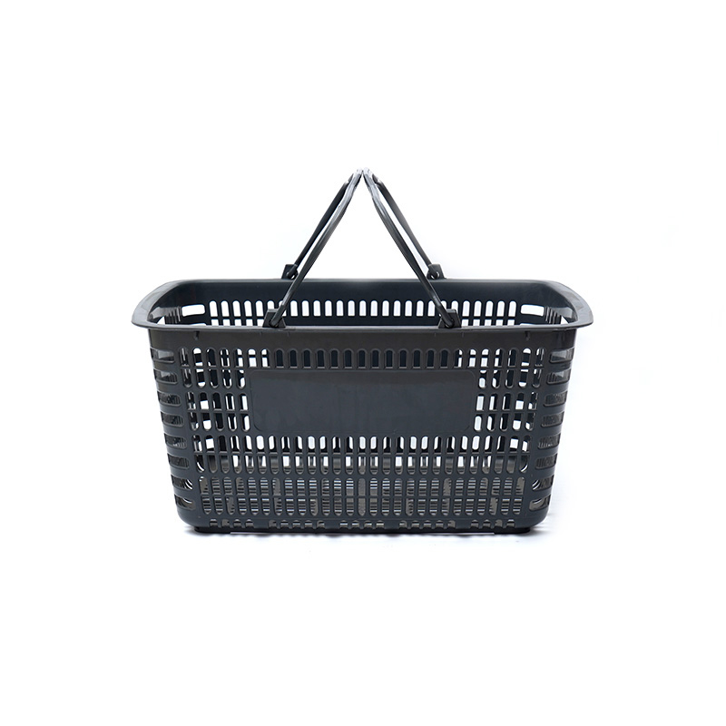 XC-B-1A. Soporte de cesta de plástico para la compra + compras en el supermercado fáciles de usar, especificaciones fijas de color personalizado de plástico para compras