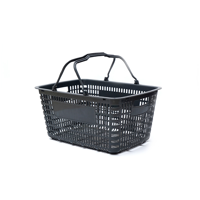 XC-B-1A. Soporte de cesta de plástico para la compra + compras en el supermercado fáciles de usar, especificaciones fijas de color personalizado de plástico para compras