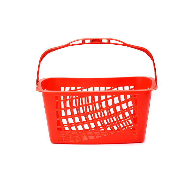 XC-B-21. Soporte de cesta de plástico para la compra + compras en el supermercado fáciles de usar, especificaciones fijas de color personalizado de plástico para compras