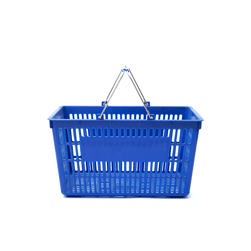 XC-B-2A Soporte de cesta de plástico para la compra + compras en el supermercado fáciles de usar, especificaciones fijas de color personalizado de plástico para compras