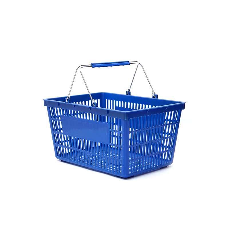 XC-B-2A Soporte de cesta de plástico para la compra + compras en el supermercado fáciles de usar, especificaciones fijas de color personalizado de plástico para compras