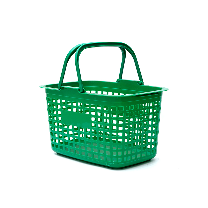 XC-B-3. Soporte de plástico para cesta de la compra + compras en el supermercado fáciles de usar, especificaciones fijas de color personalizado de plástico para compras