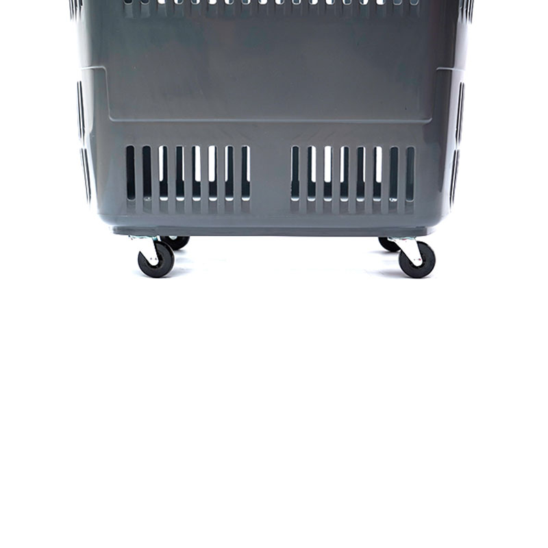 XC-B-9: soporte de plástico para cesta de la compra + compras en el supermercado fáciles de usar, especificaciones fijas de color personalizado de plástico para compras