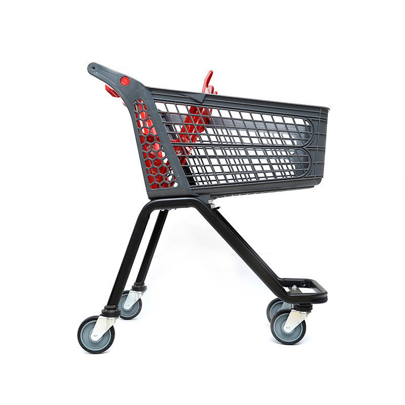 XC-PST-1. Carrito de compras de plástico + compras en el supermercado compras fáciles de usar especificaciones fijas de color personalizado de plástico