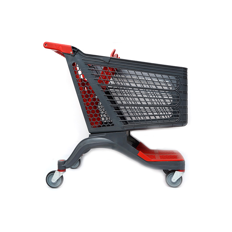 XC-PST-2. Carrito de compras de plástico + compras en el supermercado compras fáciles de usar especificaciones fijas de color personalizado de plástico