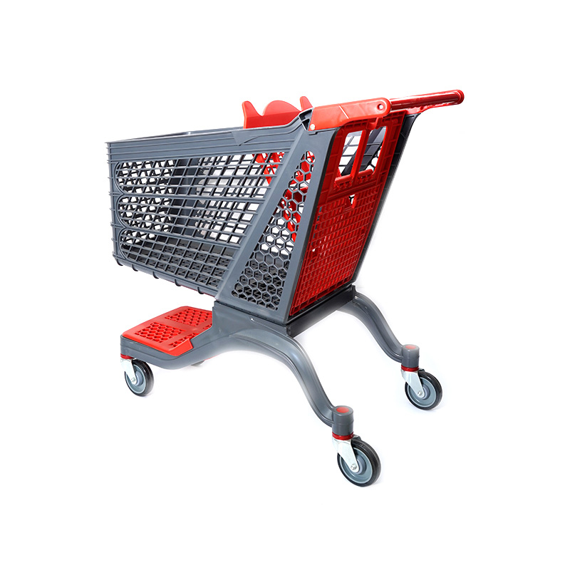XC-PST-2. Carrito de compras de plástico + compras en el supermercado compras fáciles de usar especificaciones fijas de color personalizado de plástico