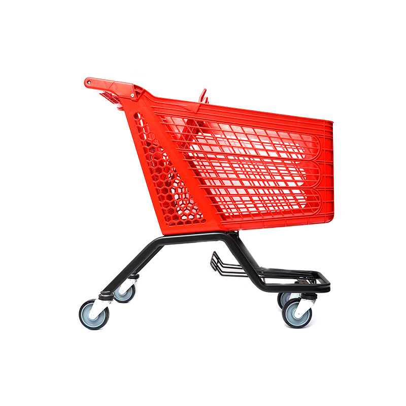 XC-PST-3. Carrito de compras de plástico + compras de supermercado fáciles de usar, especificaciones fijas de color personalizado de plástico de compras
