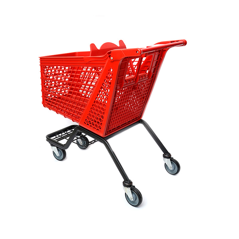 XC-PST-3. Carrito de compras de plástico + compras de supermercado fáciles de usar, especificaciones fijas de color personalizado de plástico de compras