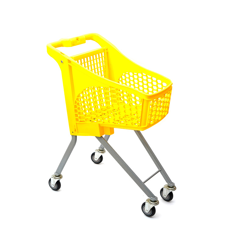 XC-PST-4. carrito de compras de plástico + compras en el supermercado compras fáciles de usar color personalizado de plástico especificaciones fijas