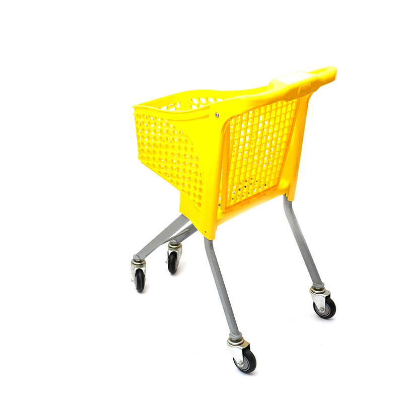 XC-PST-4. carrito de compras de plástico + compras en el supermercado compras fáciles de usar color personalizado de plástico especificaciones fijas